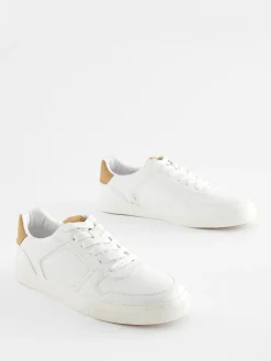 Best Next White Lace-Up Low Trainers