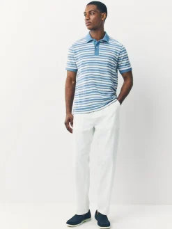 Next White Linen Blend Trousers