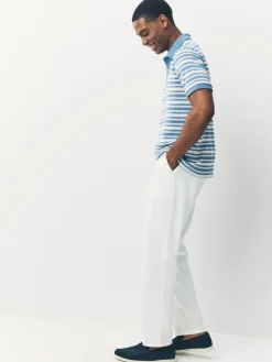 Next White Linen Blend Trousers