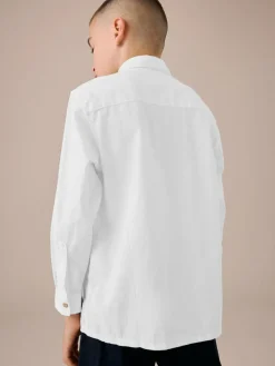 Next Long Sleeve 100% Linen Shirt (3-16yrs)^BOY Shirts