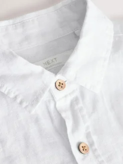 Next Long Sleeve 100% Linen Shirt (3-16yrs)^BOY Shirts