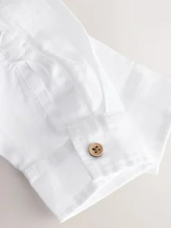 Next Long Sleeve 100% Linen Shirt (3-16yrs)^BOY Shirts