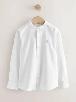 Next Long Sleeve Grandad Collar Oxford Shirt (3-16yrs)^BOY Shirts