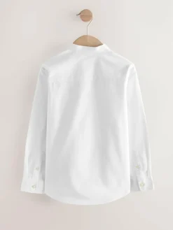 Next Long Sleeve Grandad Collar Oxford Shirt (3-16yrs)^BOY Shirts