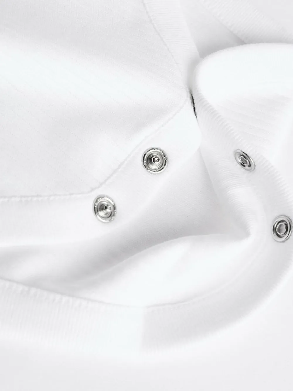 Outlet Next White Long Sleeve Rib Baby Bodysuits 5 Pack