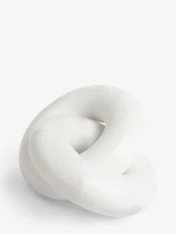 Next White Marble Decorative Knot Ornament^ Ornaments