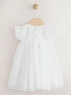 Discount Next White Mesh Baby Dress (0mths-2yrs)
