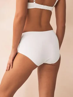 Next White Midi Cotton Rich Knickers 5 Pack^Women All Lingerie|Panties