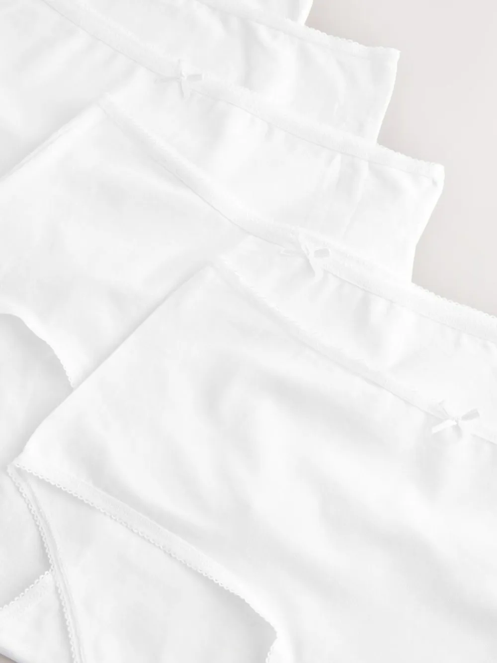 Next White Midi Cotton Rich Knickers 5 Pack^Women All Lingerie|Panties