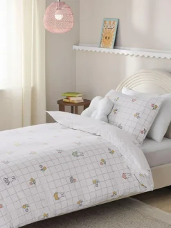 Next White Miffy Duvet Cover and Pillowcase Set^ Childrens Bedding