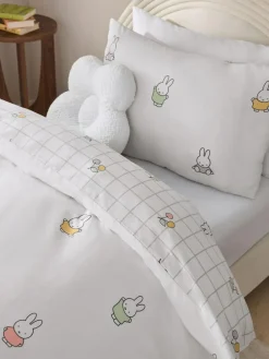 Next White Miffy Duvet Cover and Pillowcase Set^ Childrens Bedding