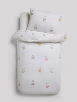 Next White Miffy Duvet Cover and Pillowcase Set^ Childrens Bedding