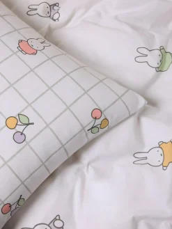 Next White Miffy Duvet Cover and Pillowcase Set^ Childrens Bedding