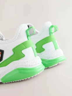 Next White Minecraft Elastic Lace Trainers^BOY Sneakers|Sneakers