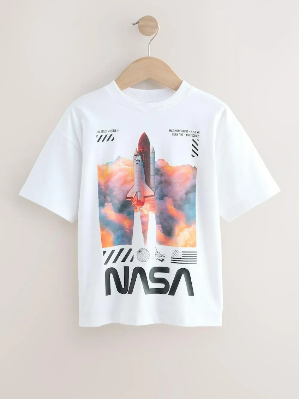 Next NASA Short Sleeve T-Shirt (3-16yrs)^BOY Tops|T-Shirts