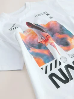 Next NASA Short Sleeve T-Shirt (3-16yrs)^BOY Tops|T-Shirts