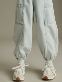 New Next White Neutral Lace-Up Chunky Trainers