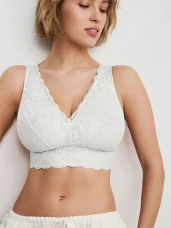 Clearance Next Non Pad Non Wire Total Support Lace Bra White