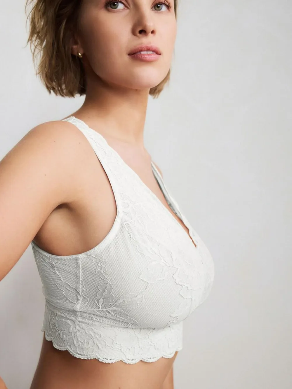 Clearance Next Non Pad Non Wire Total Support Lace Bra White