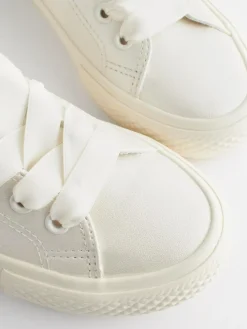 Next White Occasion Tulle Lace-Up Trainers^ Sneakers|Boots