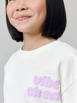 Next White Oversized Graphic Print T-Shirt (3-16yrs)^ T-Shirts