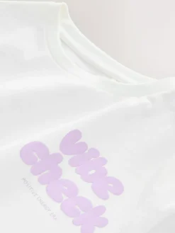 Next White Oversized Graphic Print T-Shirt (3-16yrs)^ T-Shirts