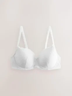 New Next Pad Balcony DD+ Lace Bra White
