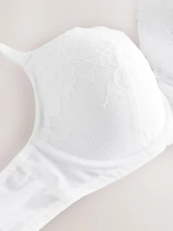 New Next Pad Balcony DD+ Lace Bra White