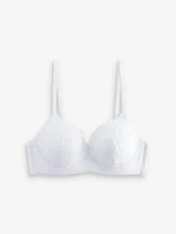 Clearance Next White Pad Non Wire Lace Ultimate Comfort Bra