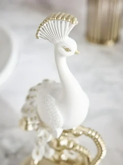 Next White Peacock Single Bathroom Ornament