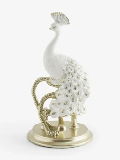 Next White Peacock Single Bathroom Ornament