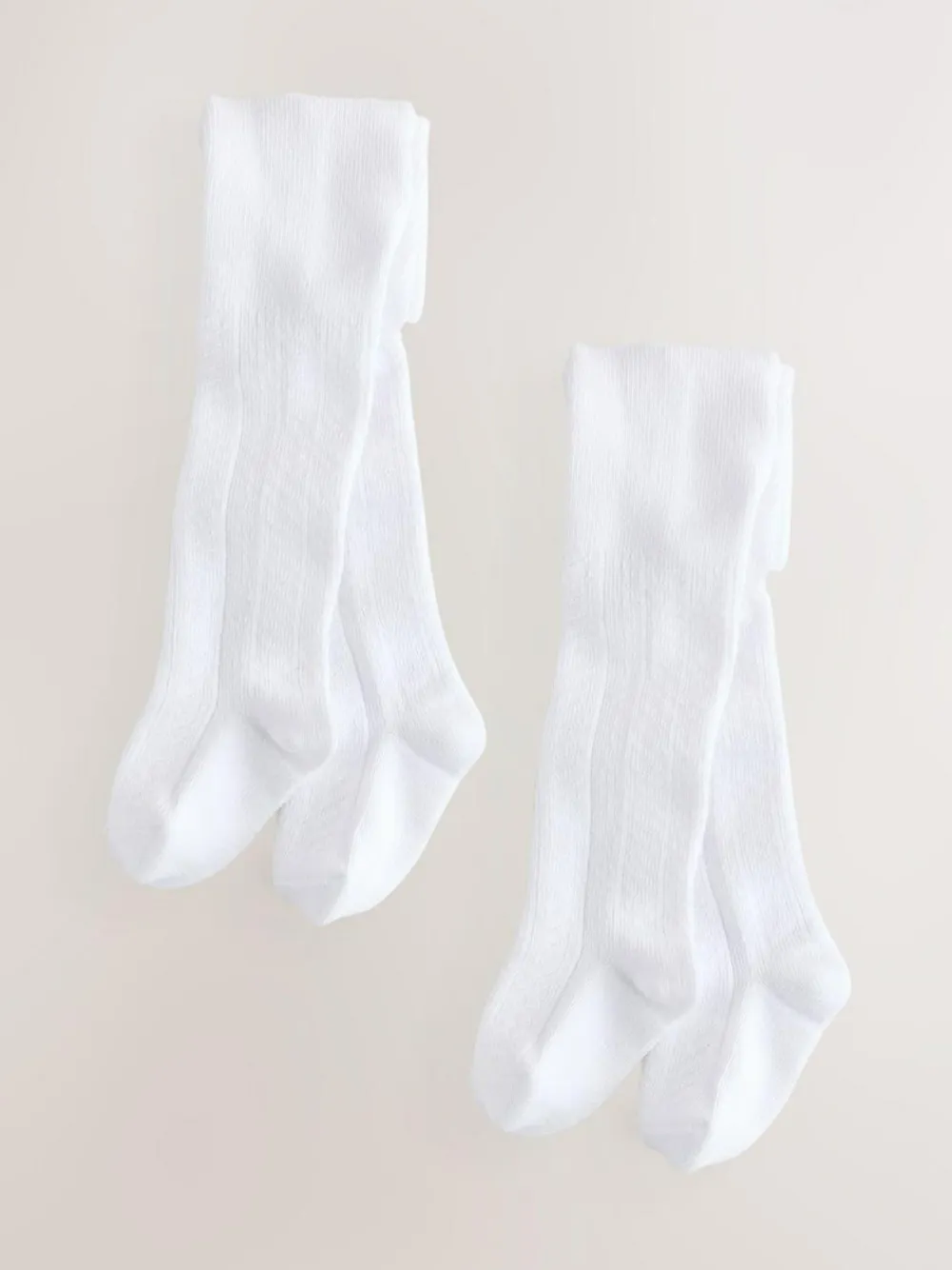 Best Next White Pelerine Baby Tights 2 Pack (0mths-2yrs)