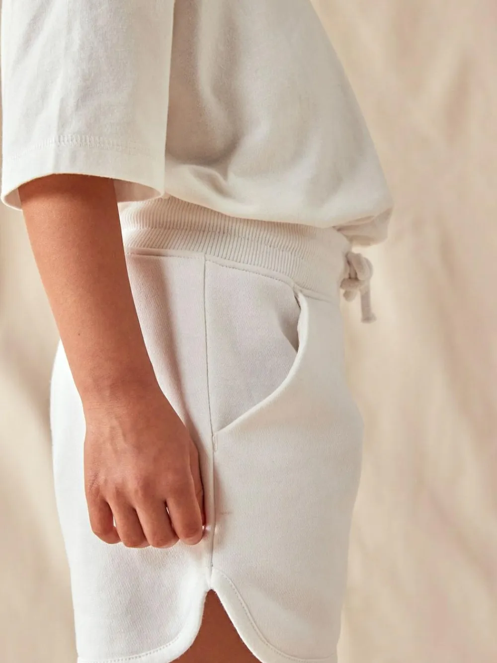 Sale Next Jersey Shorts (3-16yrs) White Plain