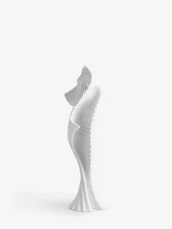 Next White Pleat Sculpture Ornament^ Ornaments