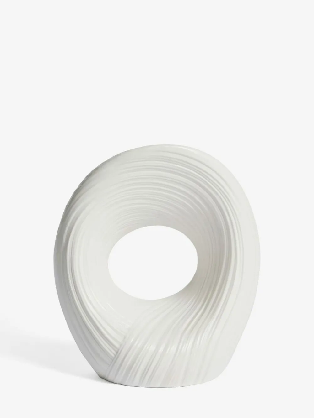 Next White Pleated Ornament^ Ornaments