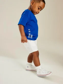 Next White Pull On Shorts (3mths-7yrs)^BOY Shorts|Shorts