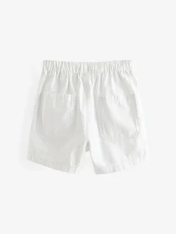 Next White Pull On Shorts (3mths-7yrs)^BOY Shorts|Shorts