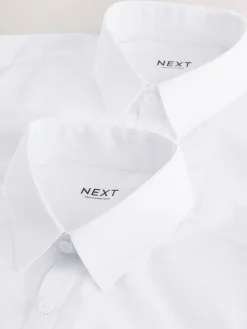Next White Regular Fit Extra Long Sleeve School Shirt (10-17yrs)^BOY Shirts