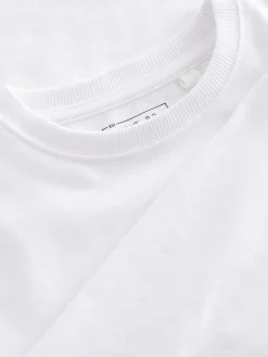 New Next White Regular Fit Long Sleeve Cosy T-Shirt (3-16yrs)