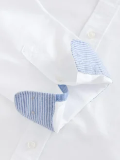 Next White Regular Fit Long Sleeve Oxford Shirt^ Shirts|Occasionwear