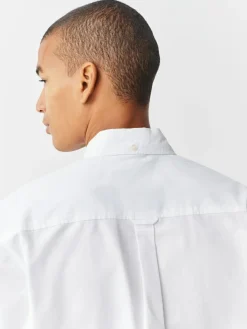 Next White Regular Fit Short Sleeve Oxford Shirt^ Shirts