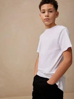 Best Next White Regular Fit Short Sleeve T-Shirt (3-16yrs)