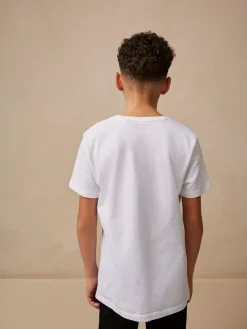 Best Next White Regular Fit Short Sleeve T-Shirt (3-16yrs)