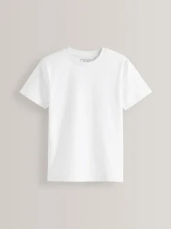 Best Next White Regular Fit Short Sleeve T-Shirt (3-16yrs)