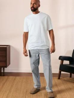 Hot Next White Regular Fit Signature SUPIMA® Cotton Crew Neck T-Shirt