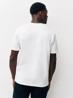 Next White Regular Fit Smart Soft Touch Heavyweight T-Shirt^ Nightwear|Tops & T-Shirts