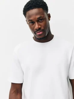 Next White Regular Fit Smart Soft Touch Heavyweight T-Shirt^ Nightwear|Tops & T-Shirts