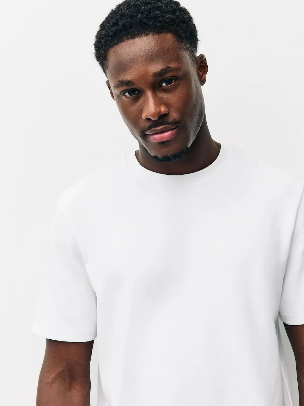 Next White Regular Fit Smart Soft Touch Heavyweight T-Shirt^ Nightwear|Tops & T-Shirts