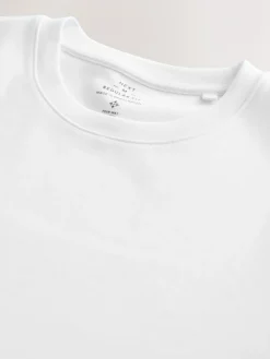 Next White Regular Fit Smart Soft Touch Heavyweight T-Shirt^ Nightwear|Tops & T-Shirts
