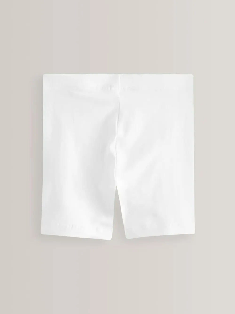 New Next Regular Length 2 Pack Cotton Rich Stretch Cycle Shorts (3-16yrs) White